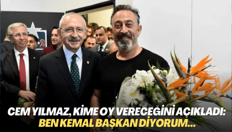 Cem Yılmaz, kime oy vereceğini açıkladı: Ben Kemal başkan diyorum…