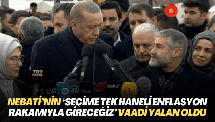 Nebati’nin ‘seçime tek haneli enflasyon rakamıyla gireceğiz’ vaadi yalan oldu