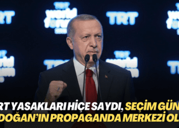 TRT yasakları hiçe saydı, seçim günü Erdoğan’ın propaganda merkezi oldu