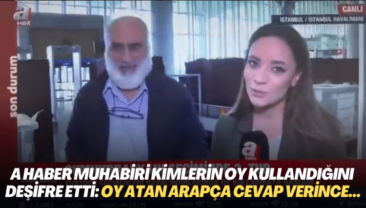 A Haber muhabiri kimlerin oy kullandığını deşifre etti: Gümrükte sandığa oy atan Arapça cevap verince ne yapacağını şaşırdı