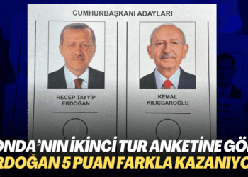 KONDA’nın ikinci tur anketine göre Erdoğan 5 puan farkla kazanıyor