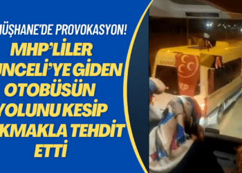 Gümüşhane’de provokasyon! MHP’liler Tunceli’ye giden otobüsün yolunu kesip yakmakla tehdit etti