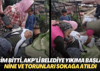 Seçim bitti, AKP’li Çekmeköy belediyesi yıkıma başladı; 84 yaşındaki nine ve torunları sokağa atıldı