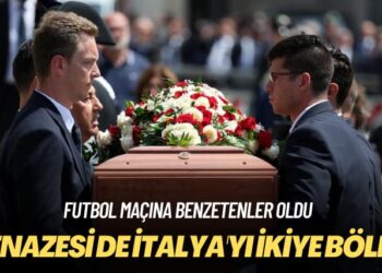 Futbol maçına benzetenler oldu: Cenazesi de İtalya’yı ikiye böldü