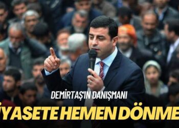 Demirtaş’ın danışmanı: Siyasete hemen dönmeli