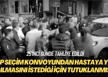 25’inci günde tahliye edildi: AKP seçim konvoyundan hastaya yol açılmasını istediği için tutuklanmıştı