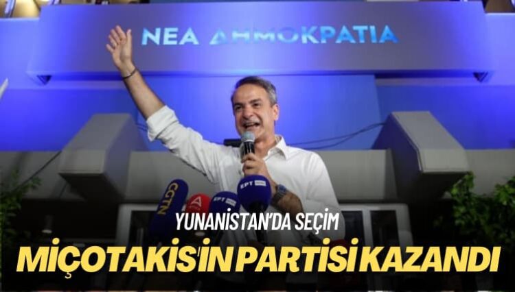 Yunanistan’da seçim: Miçotakis’in partisi kazandı