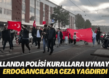 Hollanda polisi kurallara uymayan Erdoğancılara ceza yağdırdı