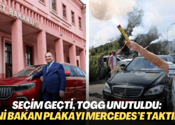 Seçim geçti, TOGG unutuldu: Yeni Bakan plakayı Mercedes’e taktırdı