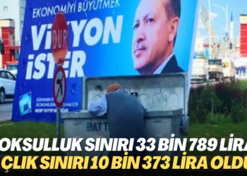 Türk-İş açıkladı: Yoksulluk sınırı 33 bin 789 lira, açlık sınırı 10 bin 373 lira