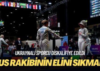 Ukraynalı sporcu Rus rakibinin elini sıkmadığı için eskrim şampiyonasından diskalifiye edildi