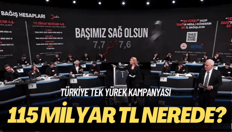 Türkiye Tek Yürek kampanyası: 115 milyar TL nerede?