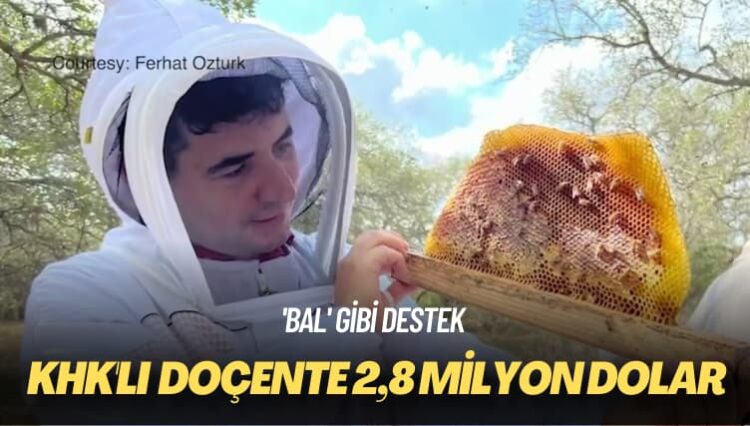‘Bal’ gibi destek: KHK’lı doçente 2,8 milyon dolar
