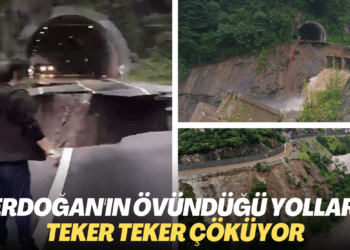 Erdoğan’ın övündüğü yollar teker teker çöküyor