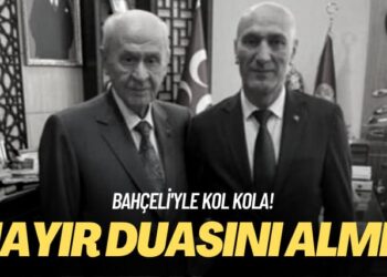 Bahçeli’yle kol kola! Hayır duasını almış