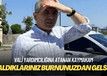 Vali yardımcılığına atanan kaymakam: Çaldıklarınız burnunuzdan gelsin