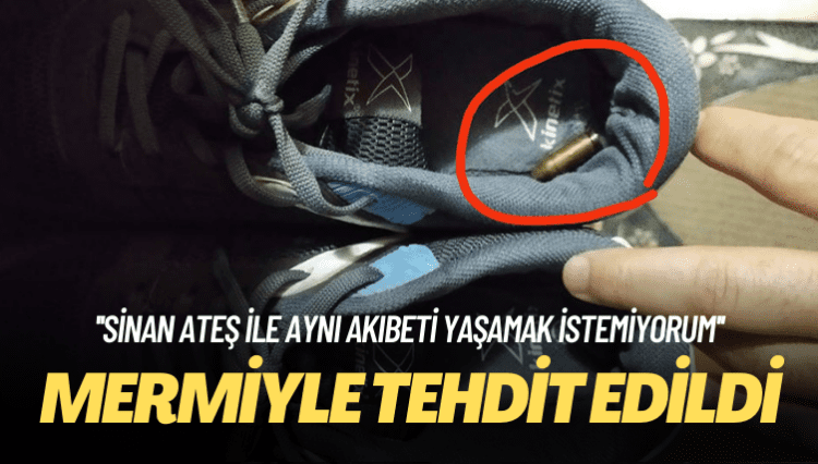 Eski TÜGVA yöneticisi mermiyle tehdit edildi