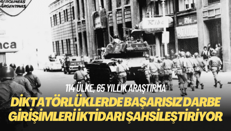 114 ülke, 65 yıllık araştırma: Diktatörlüklerde başarısız darbe girişimleri iktidarı şahsileştiriyor