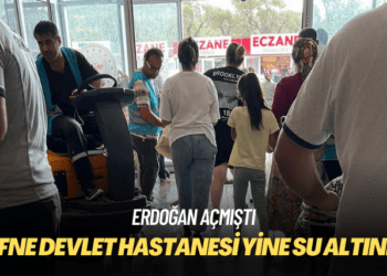 Erdoğan’ın açtığı Defne Devlet Hastanesi yine su altında