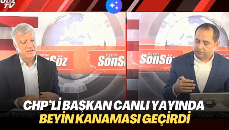 CHP’li başkan katıldığı canlı yayında beyin kanaması geçirdi