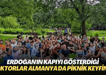 Erdoğan’ın “Giderlerse gitsinler” dediği doktor ve sağlık çalışanları Almanya’da piknik keyfinde