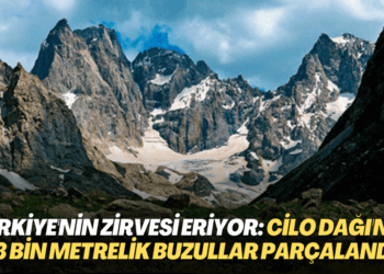 Türkiye’nin zirvesi eriyor: Cilo dağı’nda 3 bin metrelik buzullar parçalandı