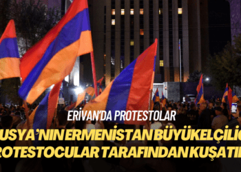 Rusya’nın Ermenistan Büyükelçiliği protestocular tarafından kuşatıldı