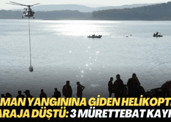 İzmir’de orman yangınına müdahale eden helikopter baraja düştü: 3 mürettebat kayıp