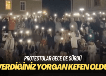 Aydın’da protestolar sürüyor: Verdiğiniz yorgan kefen oldu