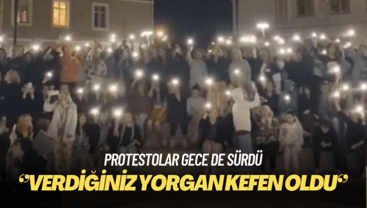 Aydın’da protestolar sürüyor: Verdiğiniz yorgan kefen oldu