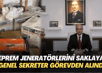 Deprem jeneratörlerini saklayan genel sekreter görevden alındı
