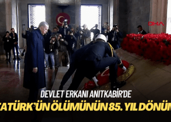 Devlet erkanı Anıtkabir’de: Atatürk ölümünün 85. yıldönümünde anılıyor