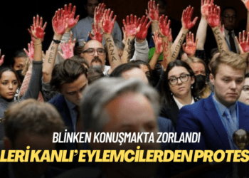 ABD Senatosu’nda İsrail’e yardım protestosu: ‘Elleri kanlı’ eylemciler Blinken’ı konuşturmadı