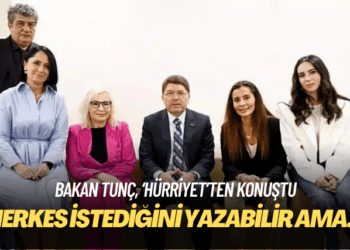 Bakan Tunç ‘Hürriyet’ten konuştu: Herkes istediğini yazabilir ama…