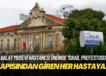 Balat Musevi Hastanesi önündeki ‘İsrail protestosu’na tepki yağdı