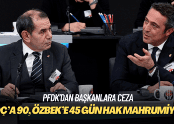 Ali Koç’a 90, Dursun Özbek’e 45 gün hak mahrumiyeti cezası