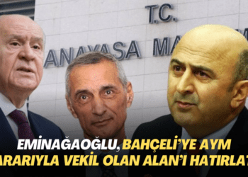 Eminağaoğlu, Bahçeli’ye AYM kararıyla milletvekili olan Engin Alan’ı hatırlattı