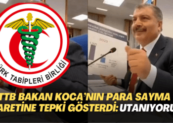 TTB’den Bakan Koca’nın para sayma işaretine tepki gösterdi: Utanıyoruz