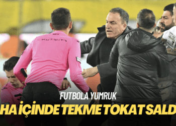 Hakem Halil Umut Meler’e saha içinde tekme tokat saldırı