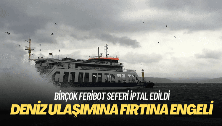 Deniz ulaşımına fırtına engeli