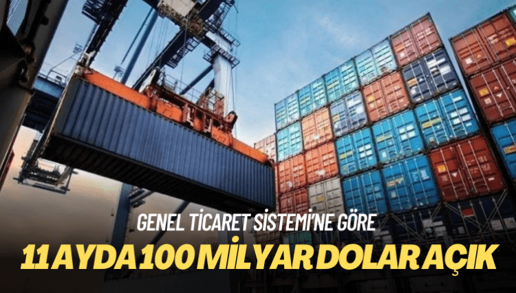 Türkiye 11 ayda 100 milyar dolar açık verdi