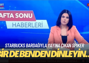 Starbucks bardağıyla yayına çıkan spiker: Bir de benden dinleyin…