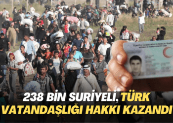 238 bin Suriyeli, Türk vatandaşlığı hakkı kazandı