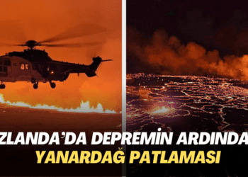 İzlanda’da depremin ardından yanardağ patlaması