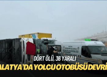 Malatya’da yolcu otobüsü devrildi: Dört ölü, 36 yaralı