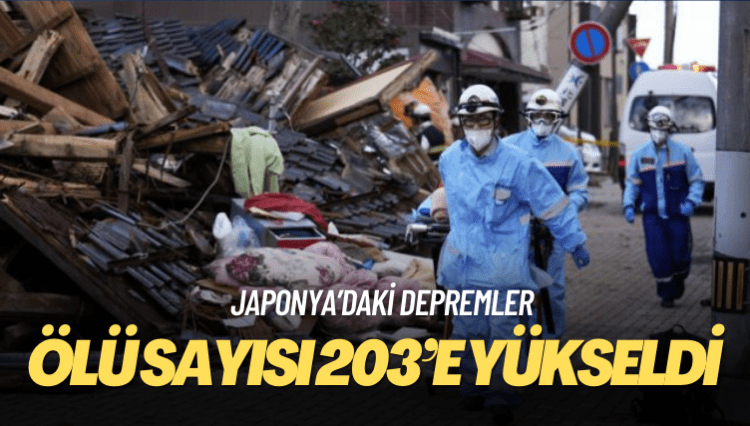 Japonya’daki depremlerde ölü sayısı 203’e yükseldi