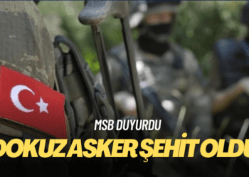 MSB: Dokuz asker şehit oldu, dört asker yaralandı