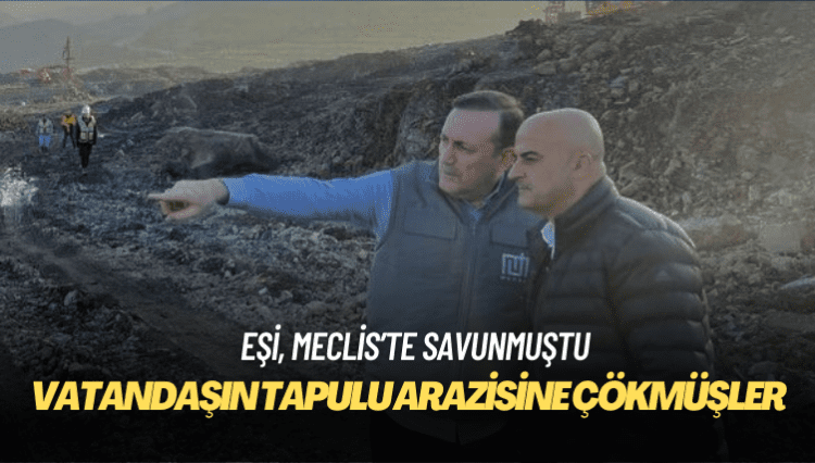 Vatandaşın tapulu arazisine çökmüşler