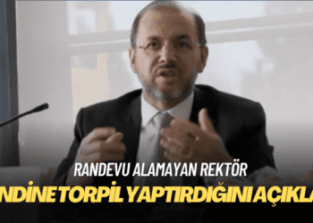Rektör, kendine torpil yaptırdığını açıkladı