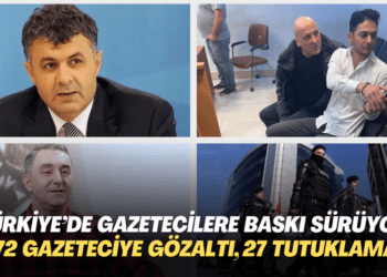 Erdoğan Türkiye’sinde gazetecilere baskı sürüyor: 72 gazeteciye gözaltı, 27 tutuklama